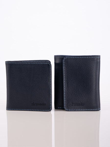 Duo Portefeuille & Porte cartes bleu