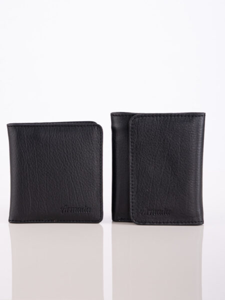 Duo Portefeuille & Porte cartes noir